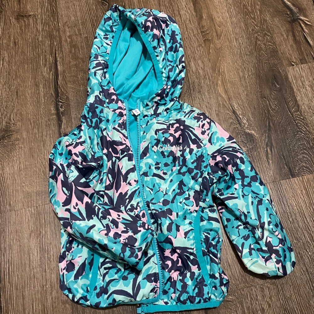 2T Columbia reversible rain/spring coat